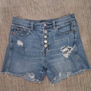 Distressed Gap Denim Shorts